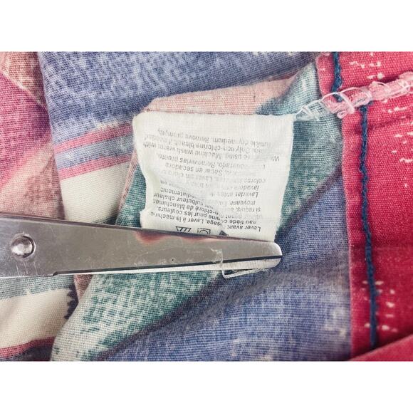 DAN RIVER 2 KING PILLOWCASES BLUE TAN TERRACOTTA KHAKI SOUTHWEST Geometric 80s 9 - Picture 8 of 12